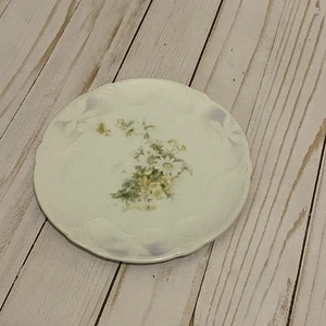 Ancien plat rare en porcelaine fleurie marguerite Allemagne - Photo 1/4