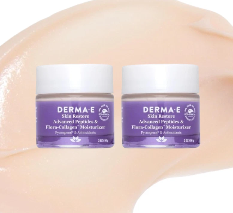 Crema hidratante avanzada de péptidos y flora-colágeno DERMA-E paquete de 2 oz Foto 1 de 1