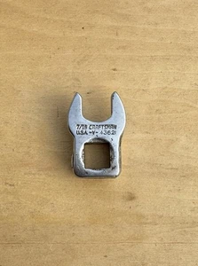 Vintage Craftsman 3/8" Drive SAE 7/16” Flare Nut Crowfoot Wrench V 43621 - Bild 1 von 2