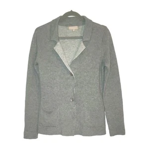 Anthropologie Benedetta B. Cardigan Knit Blazer Wool Cashmere Gray Sz M - Picture 1 of 8