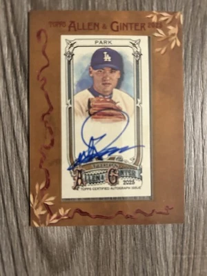 Mini Topps Allen & Ginter Chan Ho Park 2025 con marco automático #MA-CP Foto 1 de 2