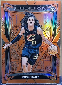 2023-24 Obsidian Emoni Bates #135 Electric Etch Orange Flood Rookie SSP RC /99   - Picture 1 of 2