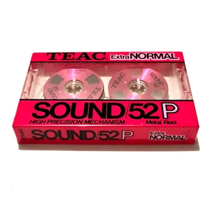 TEAC Sound 52 Pink R2R Normal Position Type I Blank Audio Cassette Japan 1984 - Picture 1 of 4