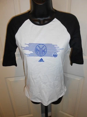 New Adidas New York Knicks Womens sizes M-L-XL Cute 3/4 Sleeve Shirt - Image 1 of 4