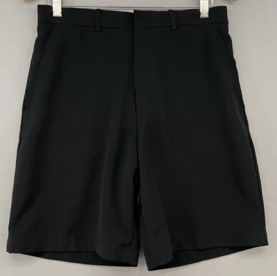 Pantalones Cortos de Golf Walter Hagen Para Hombres 32 Negros Frente Plano - Informales Playa Pesca Verano Foto 1 de 4