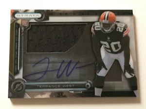 2014 Strata Clear Cut Autograph Rookie Relics No.CCAR-TW Terrance West Auto - Imagen 1 de 2