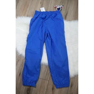 NWT Vintage 90s Youth Large YL HOLLOWAY Lined Blue Windbreaker Track Pants - Picture 1 of 11