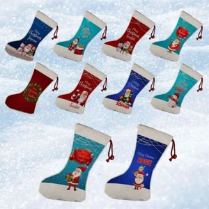 Medias de Navidad personalizadas regalo niño niña Santa bolsa de medias Navidad 19 - Imagen 1 de 11