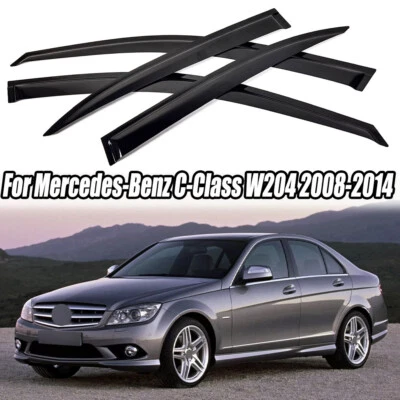 Canal de salida para Mercedes-Benz C200 C300 08-14 sedán protectores de lluvia deflectores de ventilación Foto 1 de 4