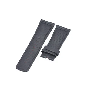 Correa de reloj de cuero negro 28x24 mm para Seven Friday serie M-P-PS-T-Q-S-V - Imagen 1 de 6