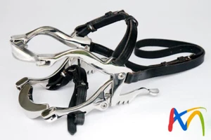 Millenium Speculum Dental Equino Boca Caballo Mordaza Cuero de Acero Inoxidable - Imagen 1 de 2