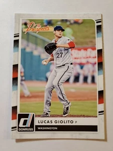 2016 Donruss The Prospects Lucas Giolito card # TP1 Washington Nationals - Picture 1 of 2