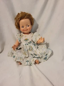 Vintage 1967 Ideal Giggles Doll 16" Flirty Eyes No Giggle  Head & Eyes Work - Picture 1 of 8