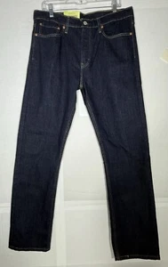 Pantalones de mezclilla elásticos de pierna recta calce ceñido Levi's Flex 513 para hombre talla W34xL32 nuevos con etiquetas - Imagen 1 de 13