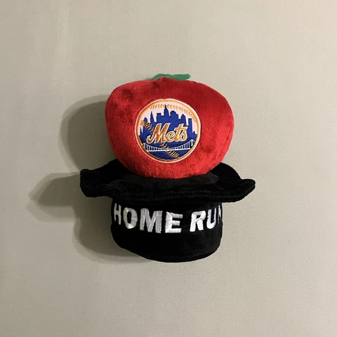 MLB New York Mets 9” Apple & Top Hat Home Run Plush Figure MINT CONDITION RARE Cover