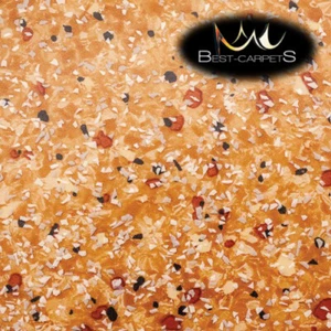 Vinyl flooring PCV "ORION CHIPS 522-06" orange Width 300-400 cm best quality - Picture 1 of 1