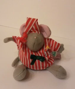Vintage 1985 Hallmark Night Before Christmas Papa Mouse Beanbag Plush w TAG read - Picture 1 of 3