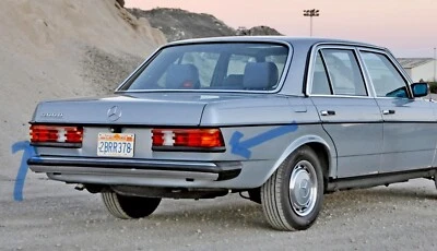 77-85 MERCEDES-BENZ 300D W123  LEFT DRIVER SIDE REAR TAIL LIGHT MOLDING TRIM oem - Image 1 of 3