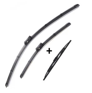 Wiper Blades Aero ForCitroen DS4 Hatch 2011-2016 FRT PAIR & REAR 3 x BLADES - Picture 1 of 6