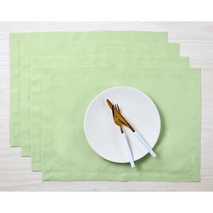 Solino Home 100% Pure Linen Placemats Cloth 14 x 19" for Summer Dining- Fete - Picture 1 of 165