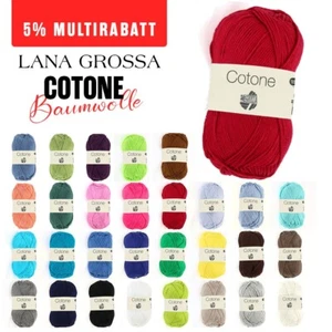 50g Lana Grossa Cotone | 100% Baumwolle | 125m | Stricken häkeln - Picture 1 of 85