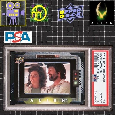 2017 Upper Deck Alien Movie - Silver Foil 34 - Kane Awakes - PSA 10 GEM MINT - Image 1 of 4