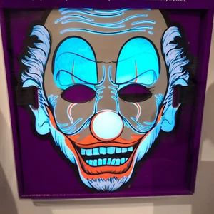 Holiday Home Sound animated Clown light up Halloween Mask - Picture 1 of 6