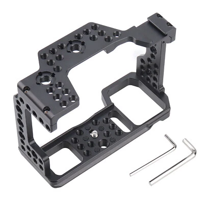 US Camera Cage Stabilizer+Cold Shoe 1/4" 3/8" Mount for Sony A9 A7RIII A7III - Image 1 of 4