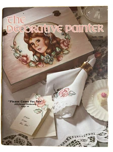The Decorative Painter Craft Magazine Vintage April 1988 Please Come for Tea - Bild 1 von 8