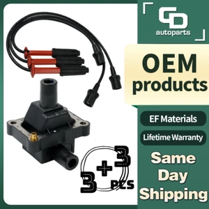 UF527 3 Ignition Coil +3 Wireset for Mercedes-Benz C280 C36 AMG E320 S320 SL320 - Picture 1 of 16
