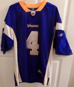 Brett Favre Minnesota Vikings Raebok NFL Shirt Size 52 - Picture 1 of 4