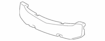 Genuine GM 2011-2014 Chevrolet Cruze Black Front Bumper Energy Absorber 95963009 - Image 1 of 2