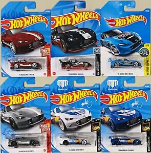 Hot Wheels ‘15 Mazda MX-5 Miata lot of 6