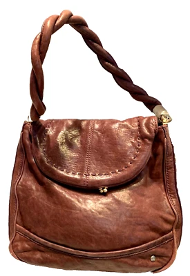 Vintage Tre-Vero Chestnut Brown Soft Leather Shoulder Bag, Purse.  #350  ** - Image 1 of 4