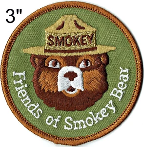 OFFICIAL SMOKEY BEAR Patch Friends Iron-on Embroidered Best Friend Gift - NEW - Picture 1 of 1
