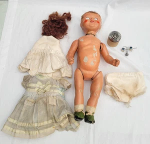 Vintage 16" Composite Doll - For Restoration - Picture 1 of 17