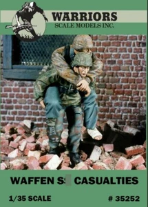 1/35 WWII German Waffen Casualties (2 Resin Figures/Set,no Base) Warriors #35252 - Picture 1 of 2