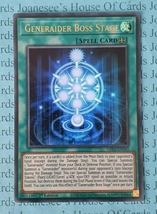 Generaider Boss Stage GFP2-EN163 Ultra Rare Yu-Gi-Oh Card 1st Edition New - Picture 1 of 4