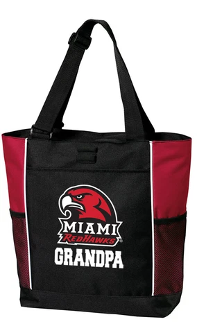 Miami University Grandpa Tote Bag Miami RedHawks Grandpa for BEACH SHOPPING GROC Cover
