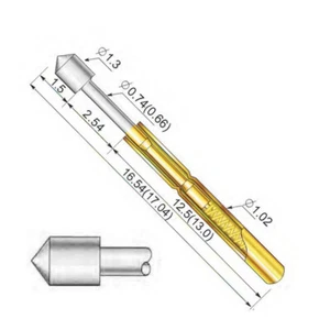 5 pezzi Sonda di prova Spring Test Probe Pogo Pin Receptacle P75-E2 - Bild 1 von 1