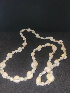 Hand-made sea shell cluster necklace UVT#2111SS - Picture 1 of 3