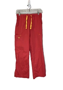 Med Couture E-Z Flex Medical Scrub Pants Pink/Orange Women's XS Comfort Nursing - Picture 1 of 10