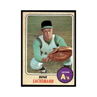 1968 Topps Rene Lachemann Athletics #422 - Image 1 of 3