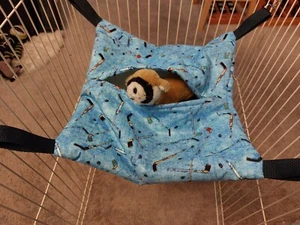 Ferret Hideaway Hammock - Hockey Theme - Picture 1 of 3
