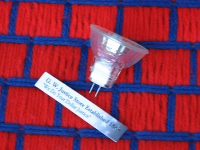 new 10 watt LIGHT BULB 12v MR11 Fiber optic CHRISTMAS 12 VOLT 10w with cover - Image 1 of 3