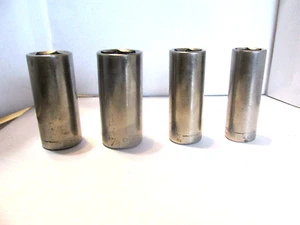 Qty 4 - Craftsman 3/8 Drive Deep Sockets - 6 Point - SAE - USA - Picture 1 of 1