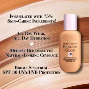 Too Faced Born This Way Healthy Glow Skin Tint ~ Choose Your Shade ~ New In Box - Picture 1 of 14