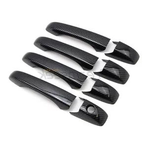 Copertura maniglie porta esterne per Dodge Avenger Magnum Durango stile fibra di carbonio - Foto 1 di 5