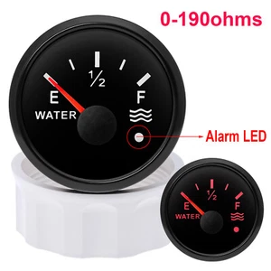 2'' 52mm Marine Water Level Gauge 0-190ohms Tank Level Gauge For Boat Car Truck - Picture 1 of 18