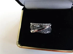 NWT & AUTHENTIC RING DIAMONDS, AQUAMARINES & TOPAZES - Picture 1 of 1